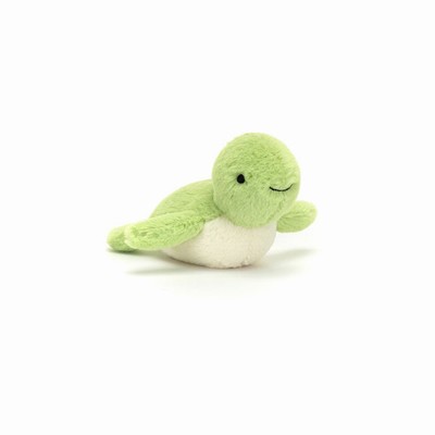 Jellycat Fluffy Turtle New Zealand | QXVWI9172